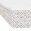 Small Rustic Embossed Wood Floating Wall Shelf - White